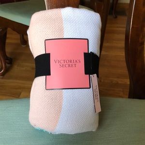 Victoria’s Secret striped blanket
